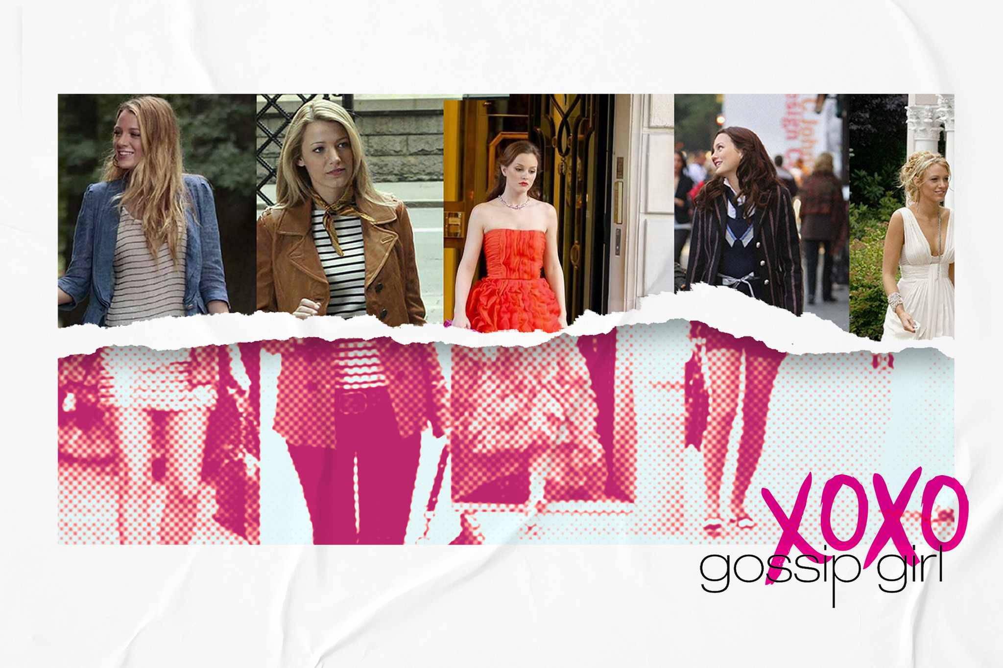Gossip Girl most Iconic Styles with vegan and sustainable fashion items header