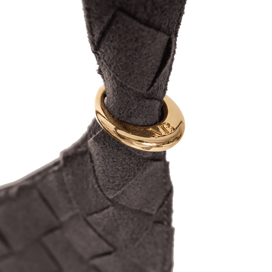 ARCH WOVEN Black – Detail Ring Gold