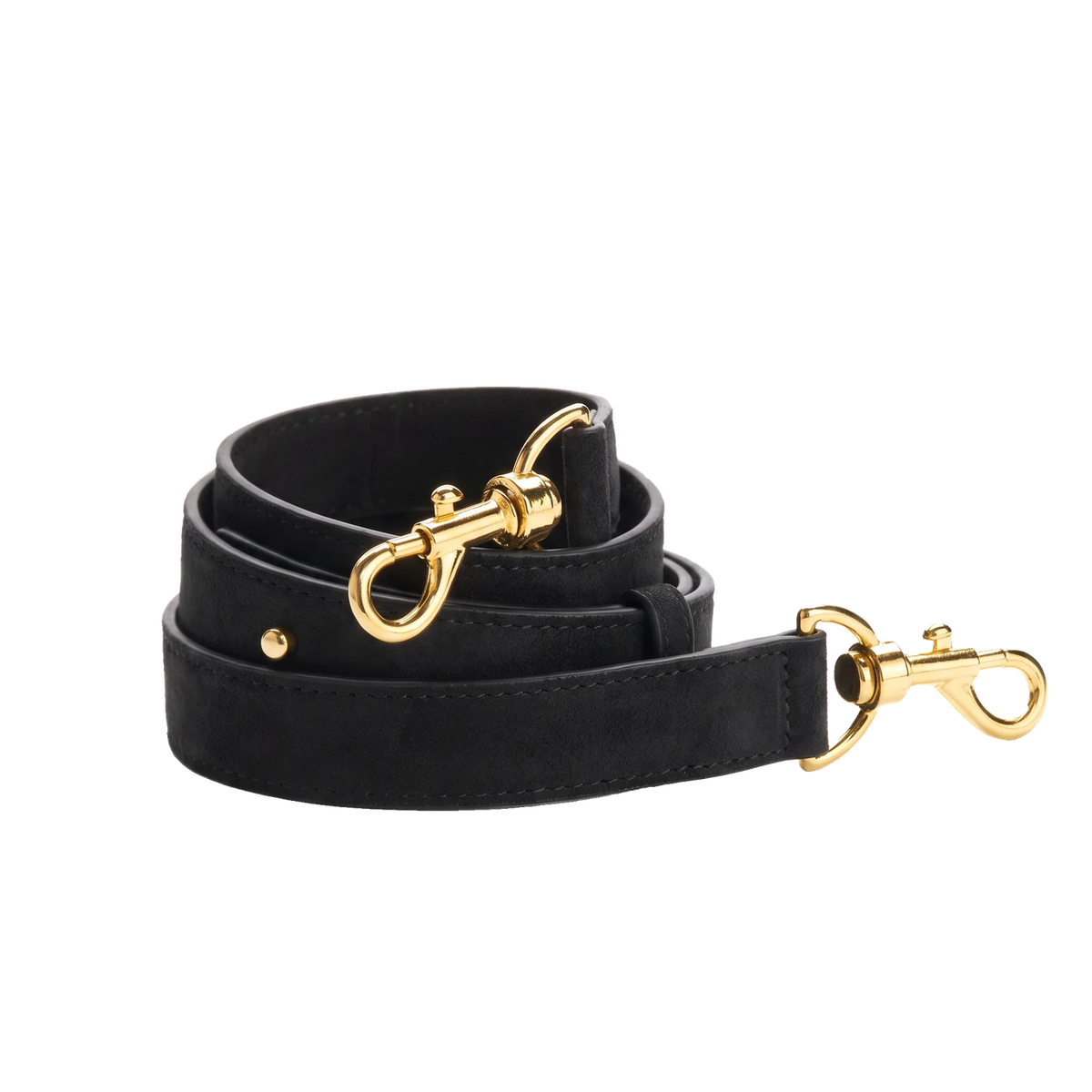 Shoulder strap Black Suede
