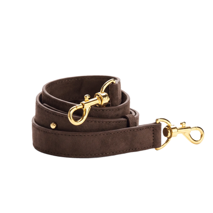 Shoulder strap Coffee Suede