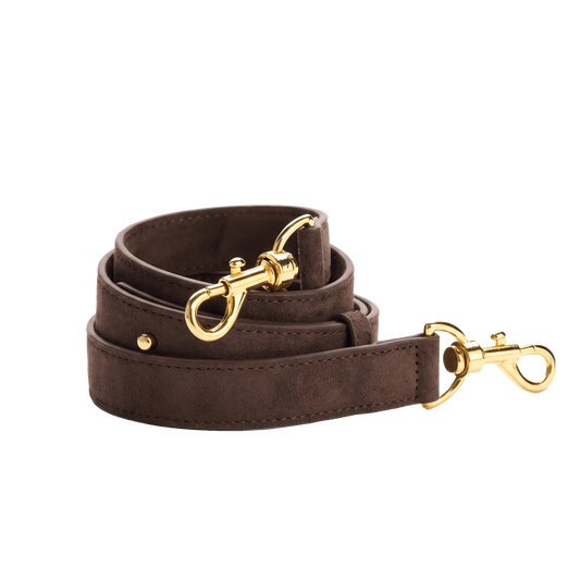 Shoulder strap Coffee Suede
